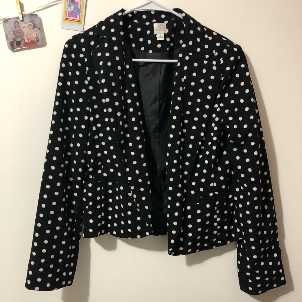 Lauren Conrad poka dot blazer